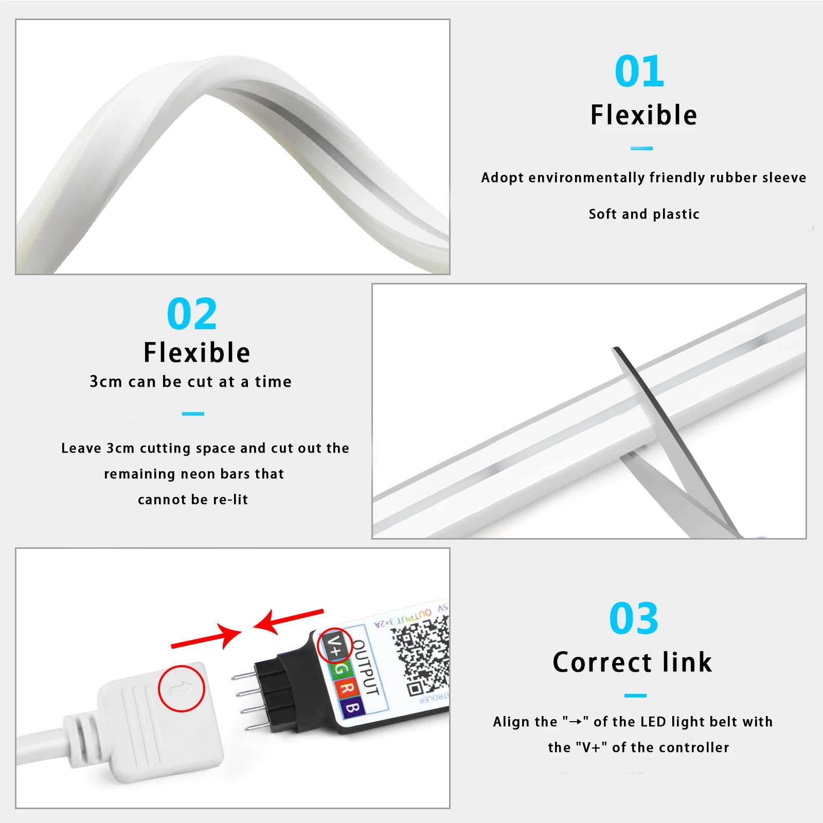 Lampu Strip LED Neon RGB 1-5m  - Led Strip Lights ulasan dan harga